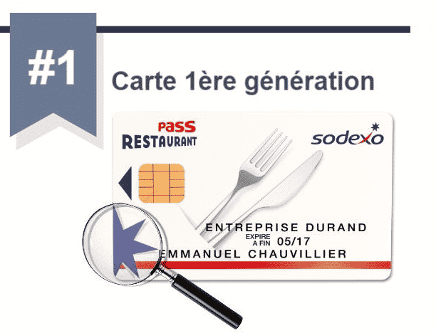 Carte non CONECS Sodexo terminal paiement