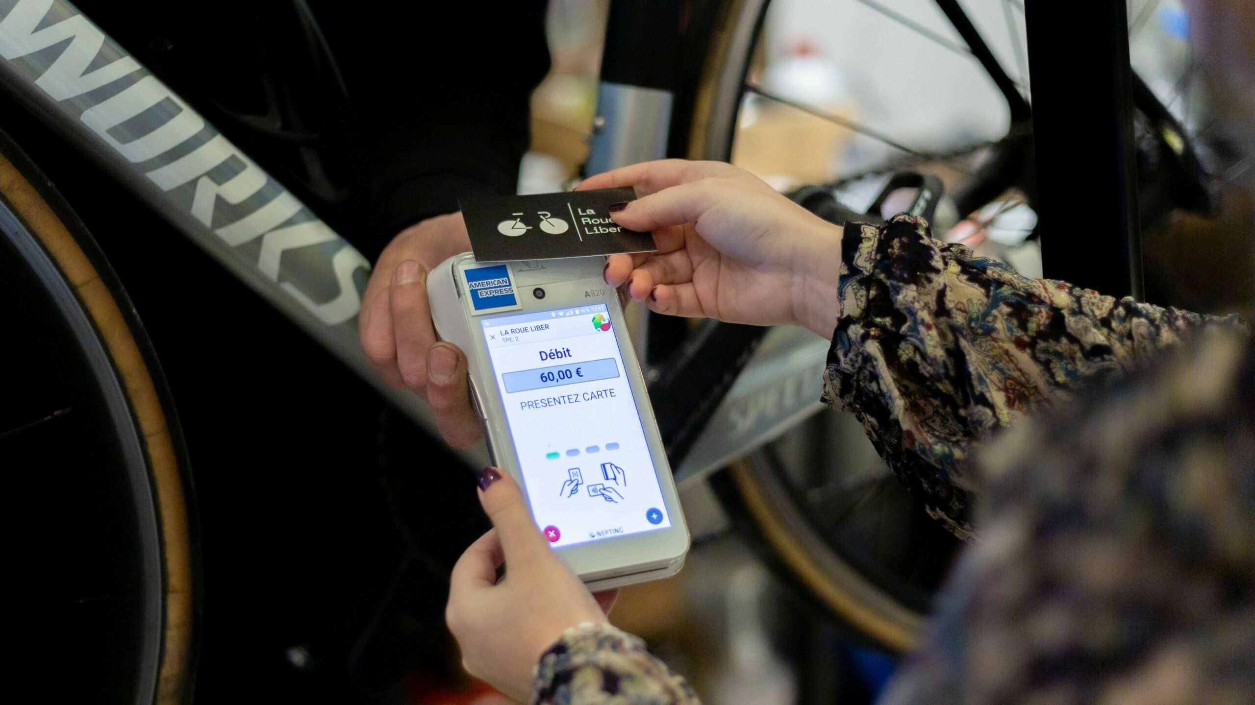 Paiement sur un TPE PAX A920 