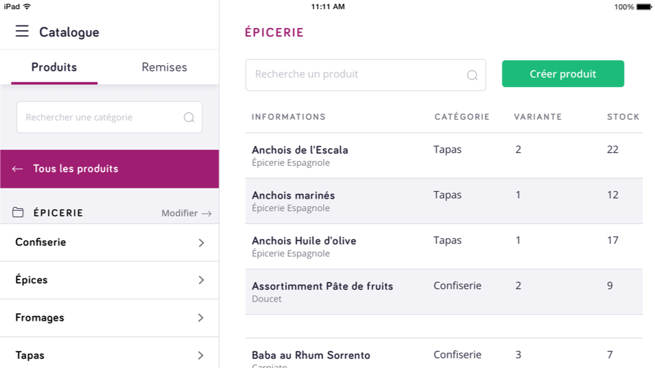 catalogue Wino