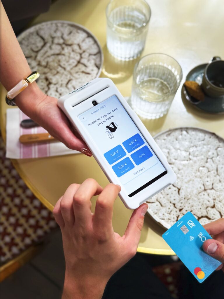 Pourboires par carte bancaire